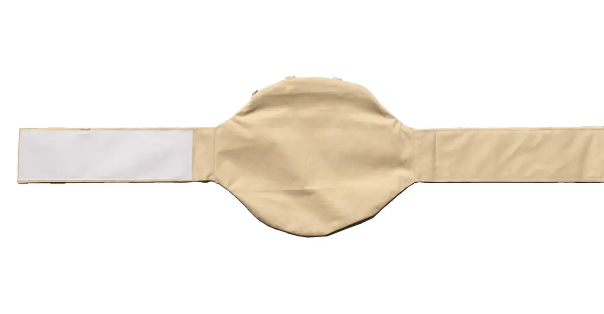 BIMEI Fake Pregnancy Belly Bodysuit | Costume for Stage & Play, Light Beige, Small - view 2