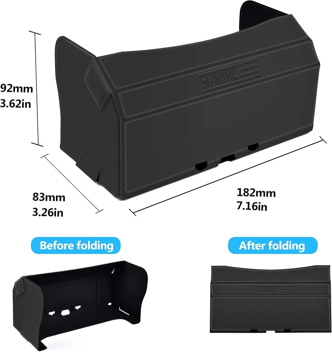 STARTRC Sun Hood for DJI RC-N3/N2, for DJI Mini 4K/NEO 2/X1 Accessories | Foldable Magnetic Sunshade for 4.4-7.1" Smartphone - view 7