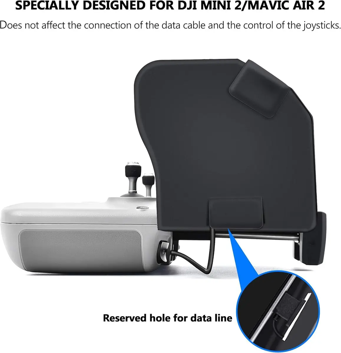 STARTRC Sun Hood for DJI RC-N3/N2, for DJI Mini 4K/NEO 2/X1 Accessories | Foldable Magnetic Sunshade for 4.4-7.1" Smartphone - view 3