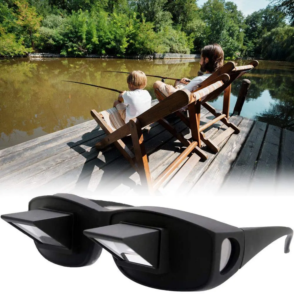 okcsc Horizontal Lazy Glasses Small | Prism Reading Glasses for Bed Watching TV - view 3