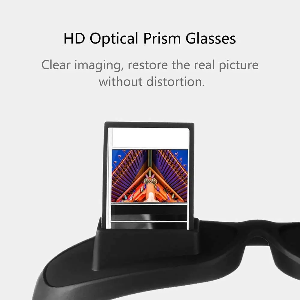 okcsc Horizontal Lazy Glasses Small | Prism Reading Glasses for Bed Watching TV - view 2