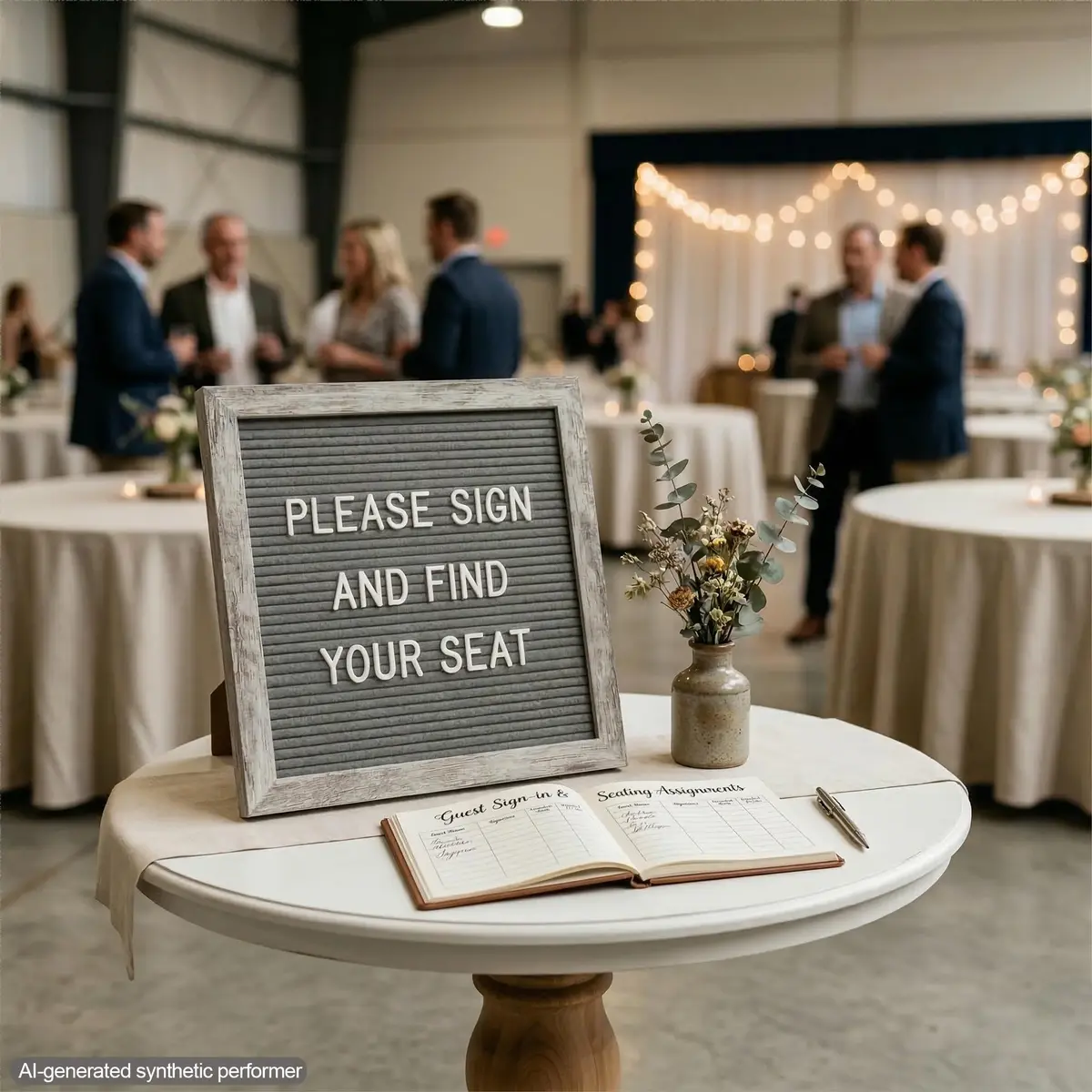 C CRYSTAL LEMON Rustic Gray Felt Letter Board 10x10 with Stand & Wall Mount, 336 White Letters - view 3