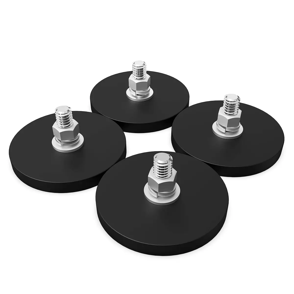 TSUYA Rubber Coated Magnets 20LBS Neodymium M6 Studs | Heavy Duty, Waterproof, Anti Slip - main product image