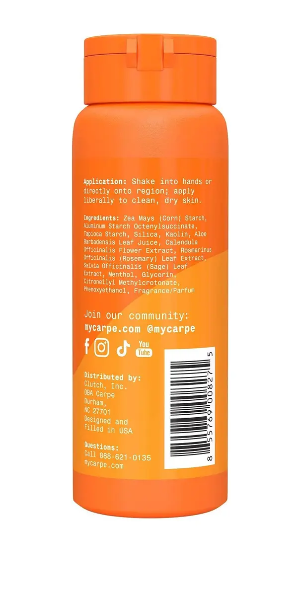 Carpe Sweat Absorbing Groin Powder for Men - Anti-Chafing - Talc-Free | Maximum Sweat & Moisture Relief - view 7