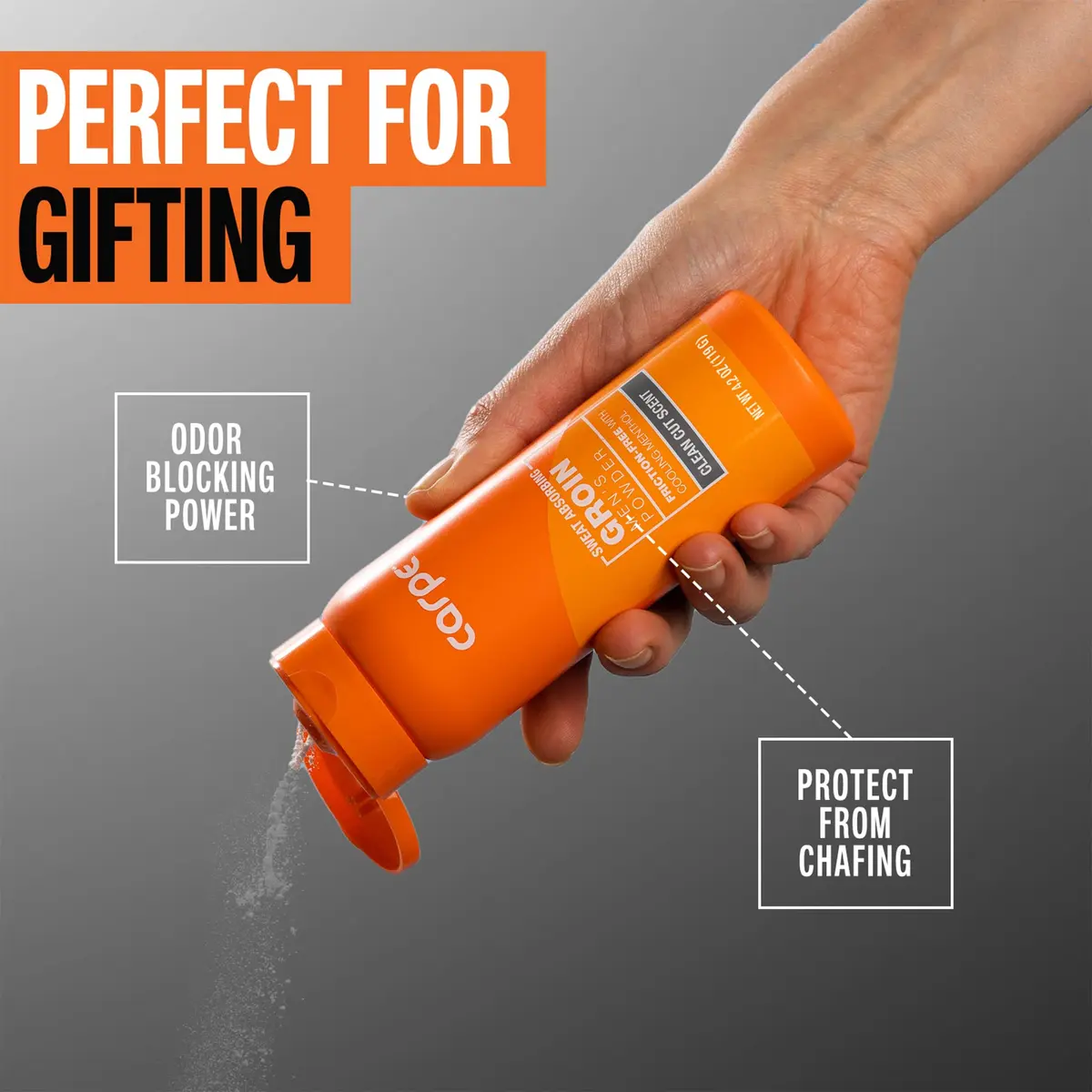 Carpe Sweat Absorbing Groin Powder for Men - Anti-Chafing - Talc-Free | Maximum Sweat & Moisture Relief - view 4