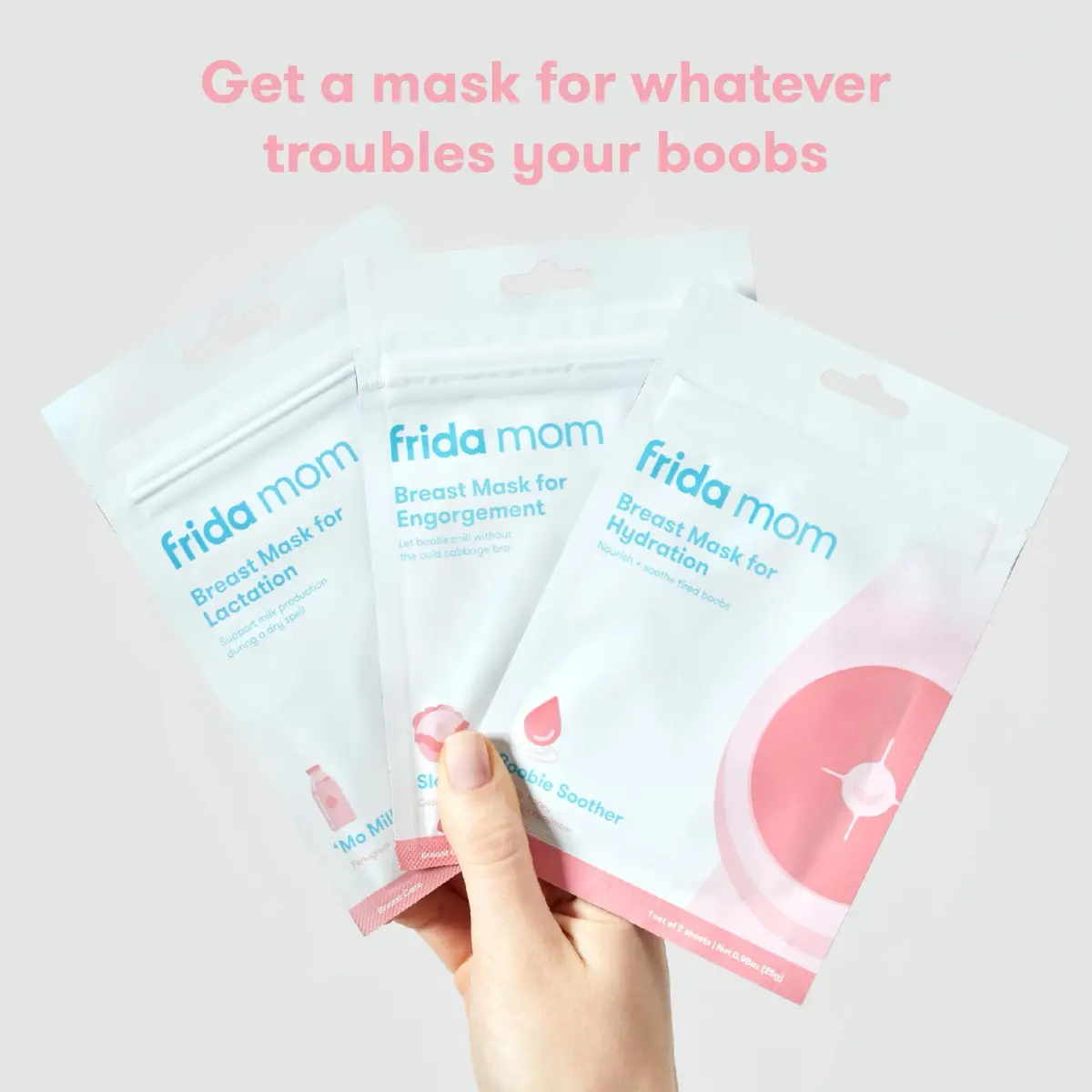 Frida Mom Hydration Packets for Breasts, 2 Sheet Masks | Soothe & Nourish Nipples - view 5