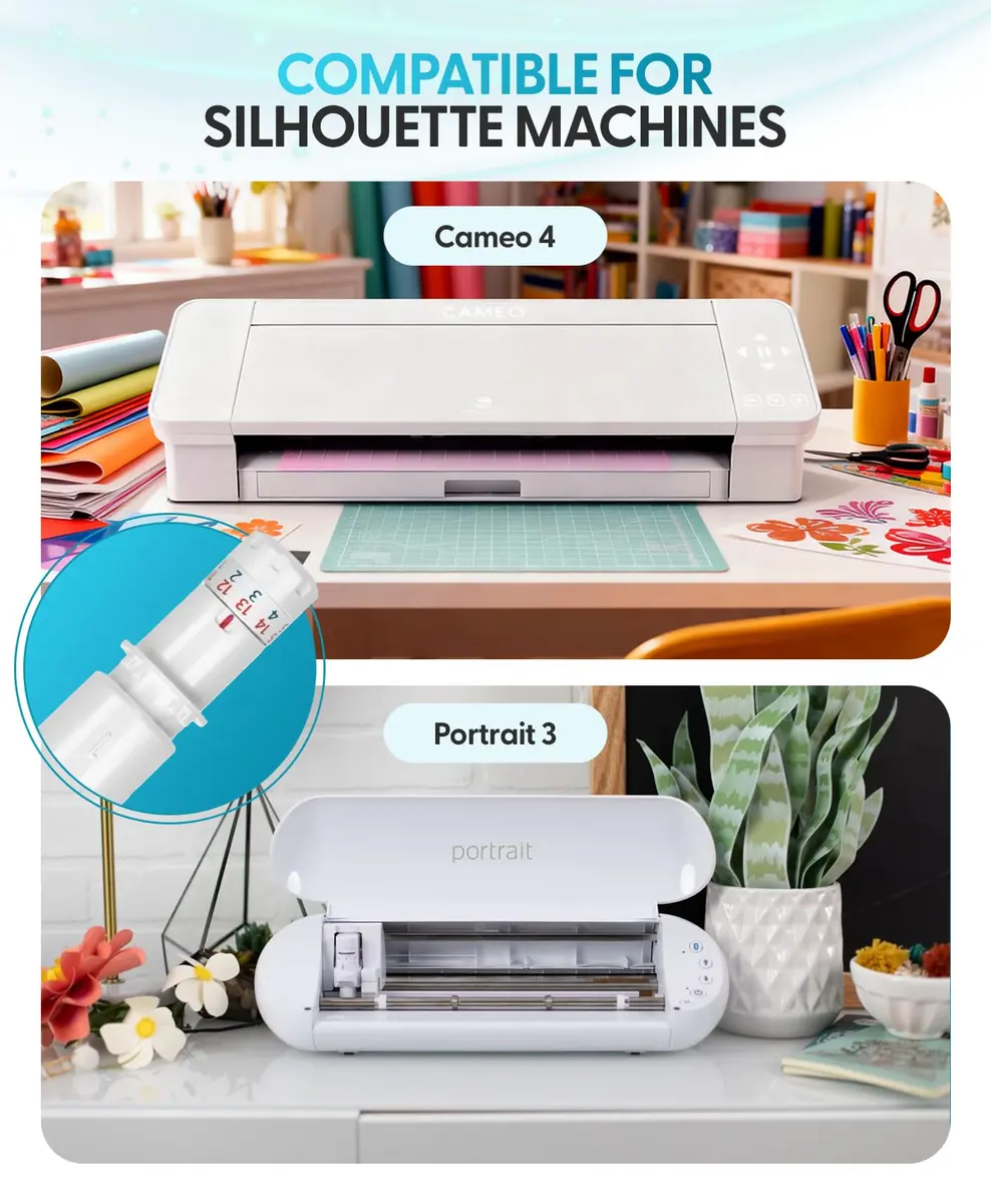 Silhouette America 2mm Kraft Blade Type B - 2 Pack | Cuts Chipboard, Leather, Foam - Cameo 4 Blade Compatible with Cameo 3, Portrait 2 - view 5