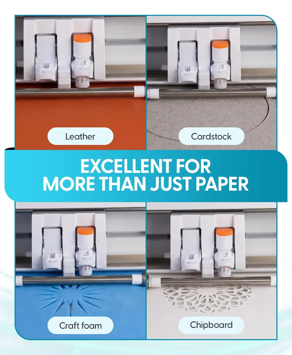 Silhouette America 2mm Kraft Blade Type B - 2 Pack | Cuts Chipboard, Leather, Foam - Cameo 4 Blade Compatible with Cameo 3, Portrait 2 - view 6