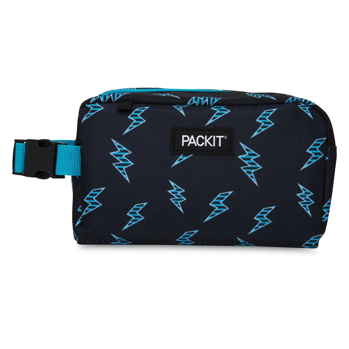 PackIt Freezable Snack Box, Striped Bolts | EcoFreeze Technology, Collapsible & Reusable (70-120 chars) - main product image