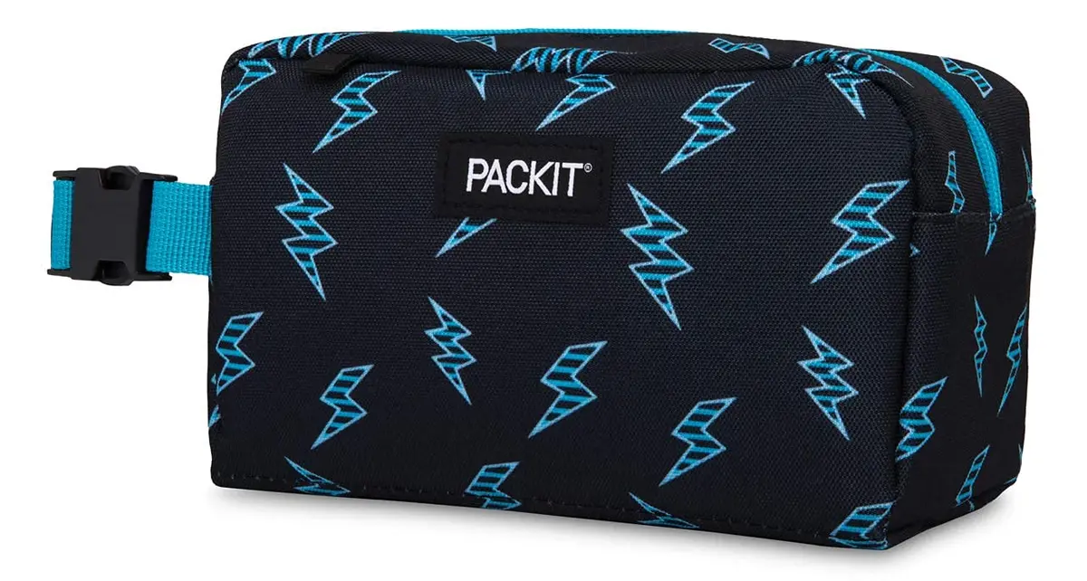 PackIt Freezable Snack Box, Striped Bolts | EcoFreeze Technology, Collapsible & Reusable (70-120 chars) - view 4