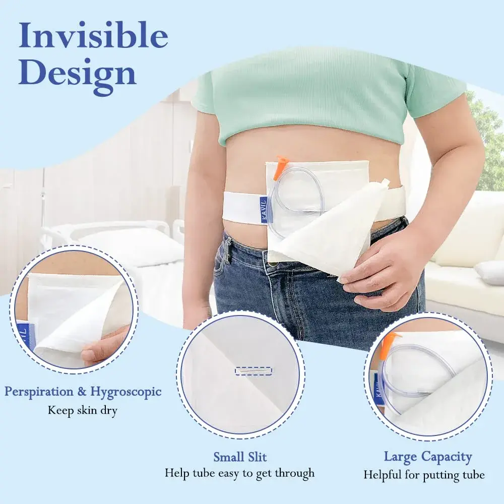 KAVIL Feeding Tube Belt Holder Large Size 6" x 6" | Secure Catheter Support for Adults - view 3