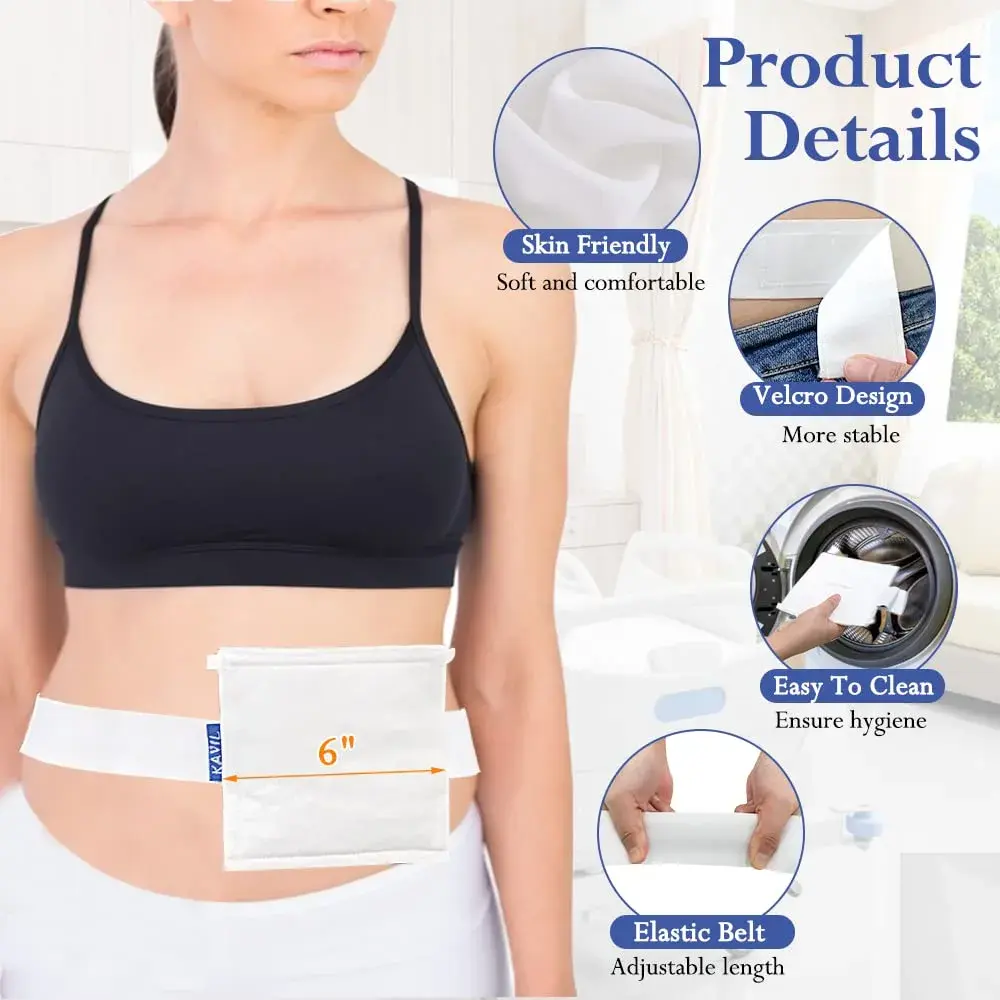 KAVIL Feeding Tube Belt Holder Large Size 6" x 6" | Secure Catheter Support for Adults - view 4