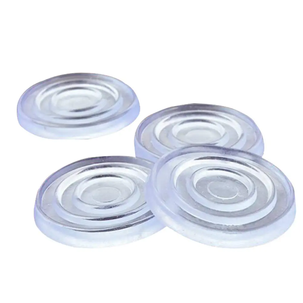 esowemsn Furniture Floor Protector 60pcs | Anti-Slip Clear Glass Pads for Tables & Furniture - main product image