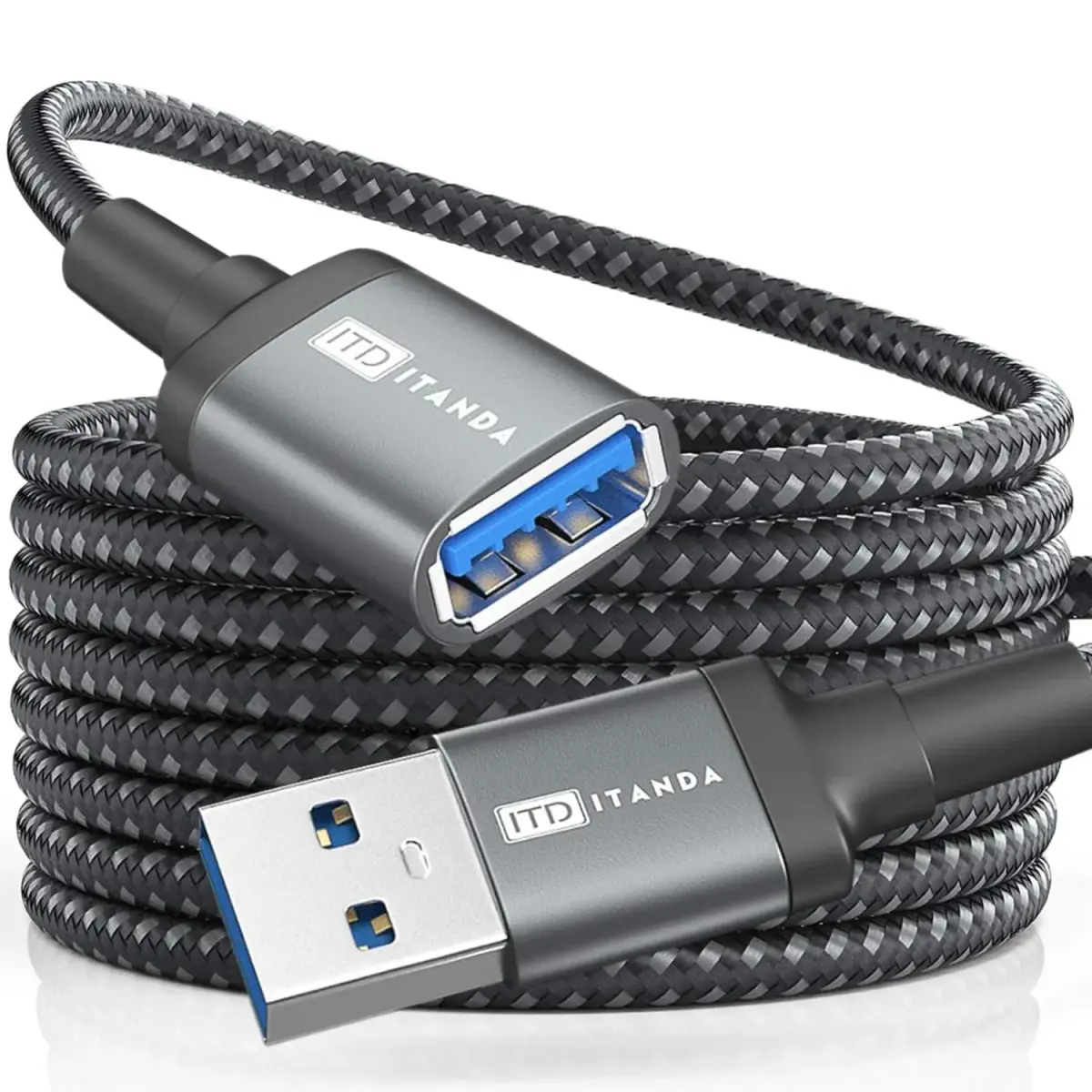 ITD ITANDA USB 3.0 Extension Cable 4.57m (15ft) | 5Gbps Data Transfer for Devices - main product image
