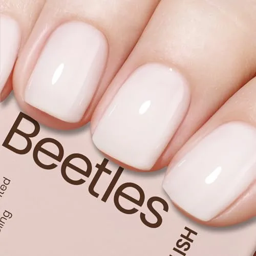 Beetles Gel Polish Milky White 15ml | Sheer Nude Gel Nail Polish for India - main product image
