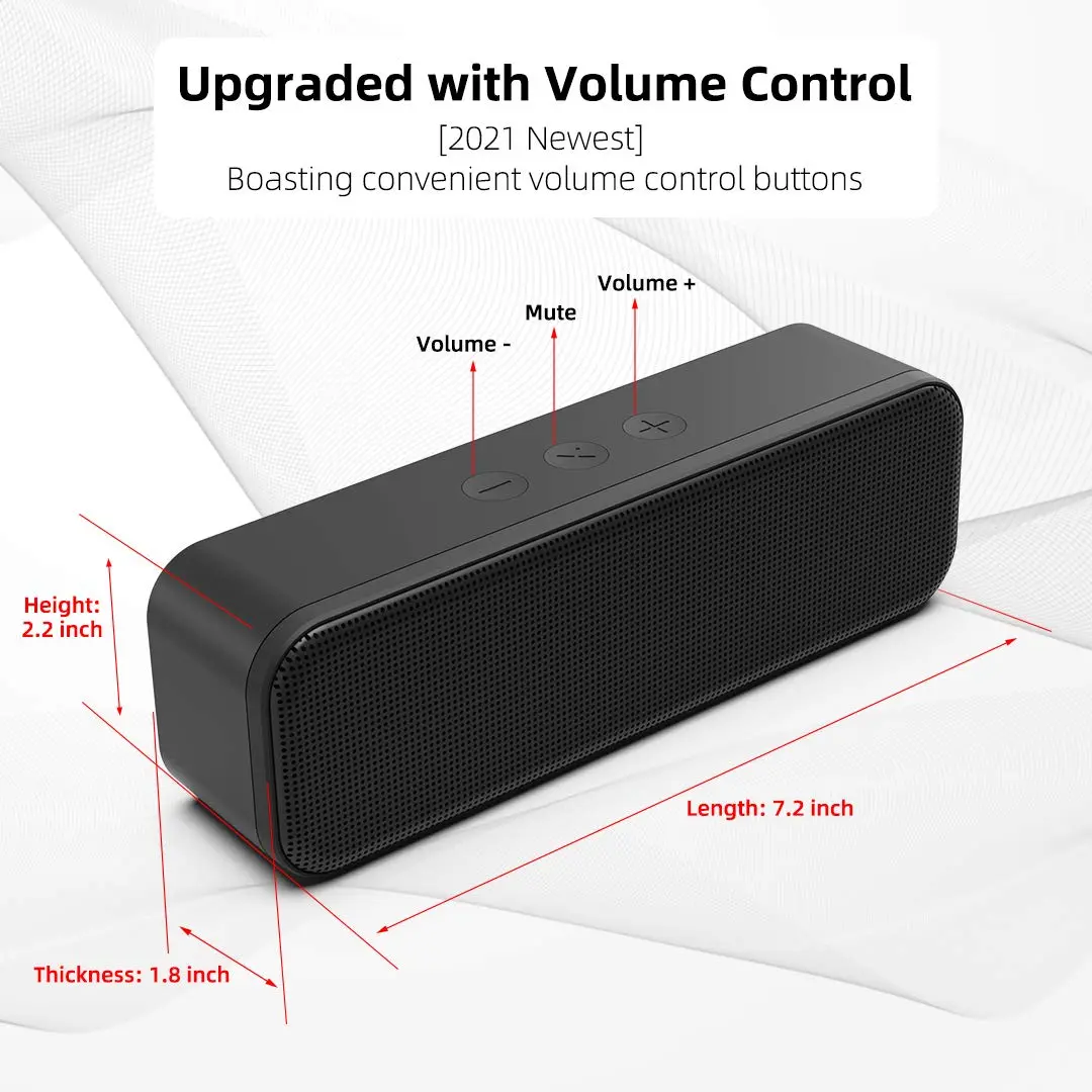 LIELONGREN USB Computer Speaker Soundbar 8W | Stereo Sound with Enhanced Bass for Desktop & Laptop - view 2