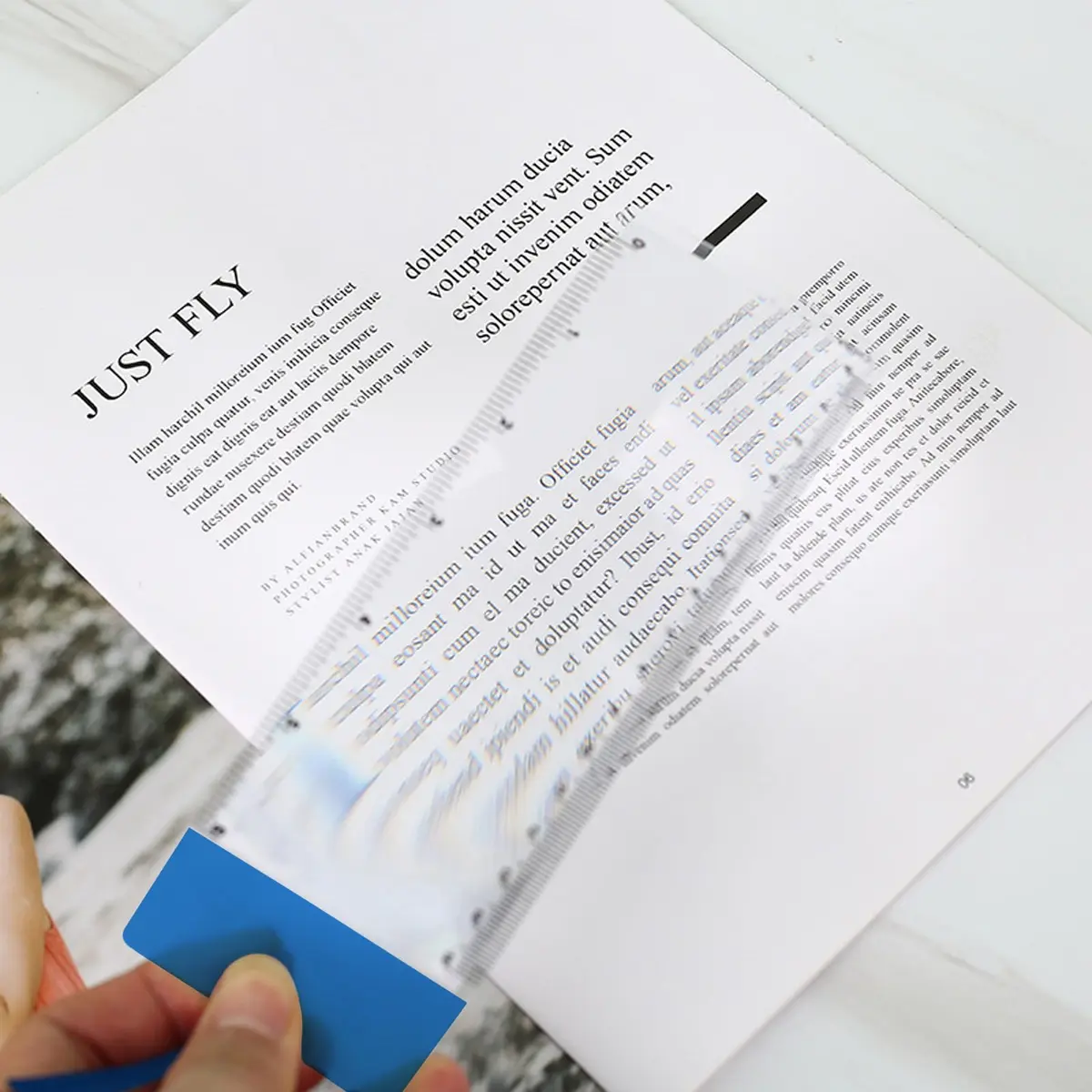 BdiliUSA Bookmark Ruler Magnifying Glass 6PCS 3X | Ideal for Reading Maps & Small Text - view 5