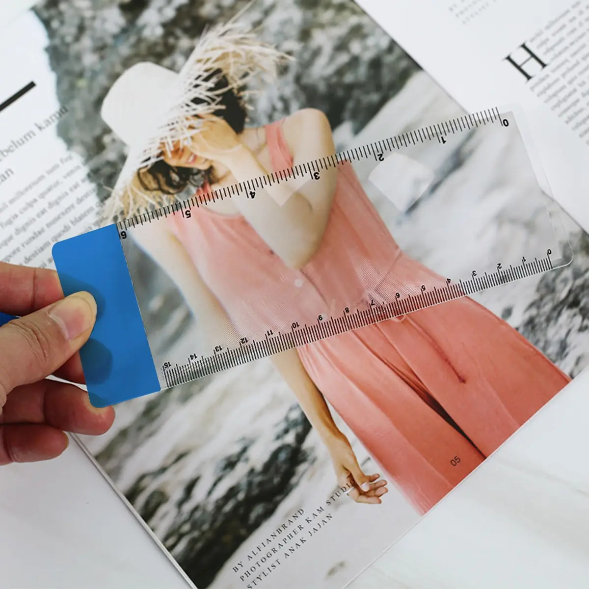 BdiliUSA Bookmark Ruler Magnifying Glass 6PCS 3X | Ideal for Reading Maps & Small Text - view 6