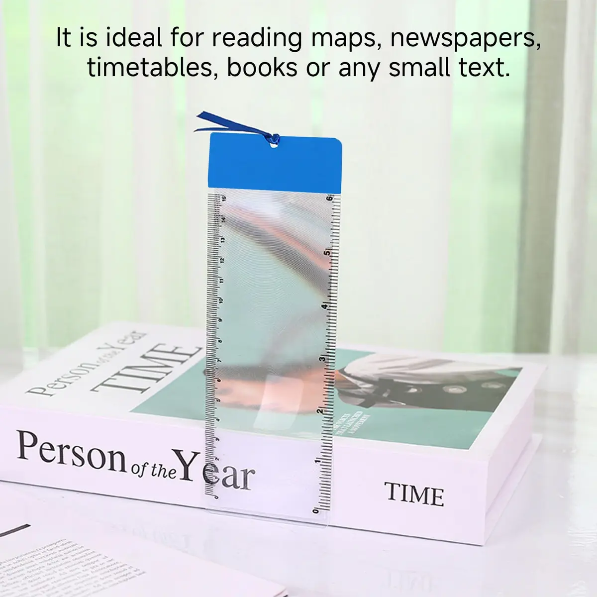 BdiliUSA Bookmark Ruler Magnifying Glass 6PCS 3X | Ideal for Reading Maps & Small Text - view 4