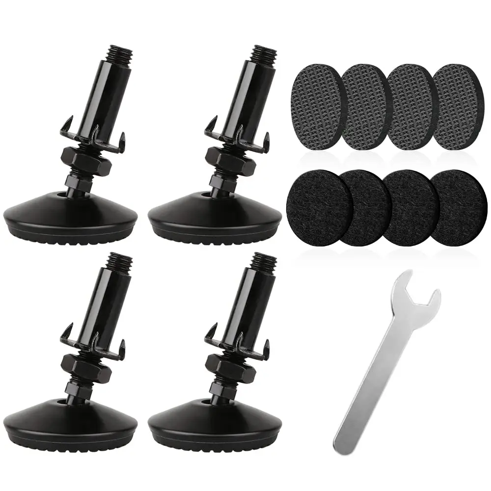 Tahikem M10 Swivel Adjustable Leveling Feet | Furniture Leveling Support, 4 pcs, Metal & Plastic, Supports 36kg - main product image