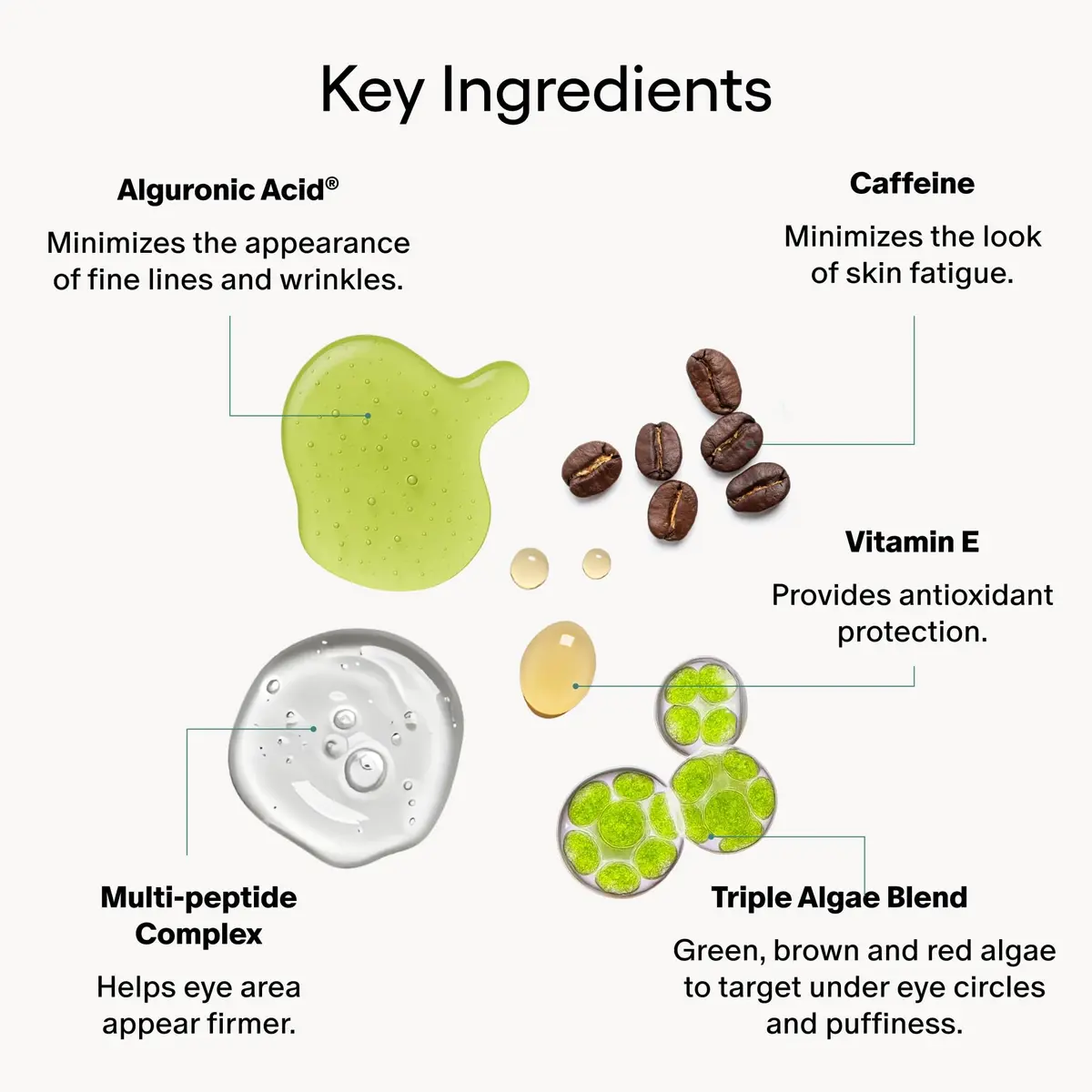 Algenist Triple Algae Eye Renewal Balm 0.5 oz | Hydrating Vegan Eye Cream with Caffeine & Peptides - view 3