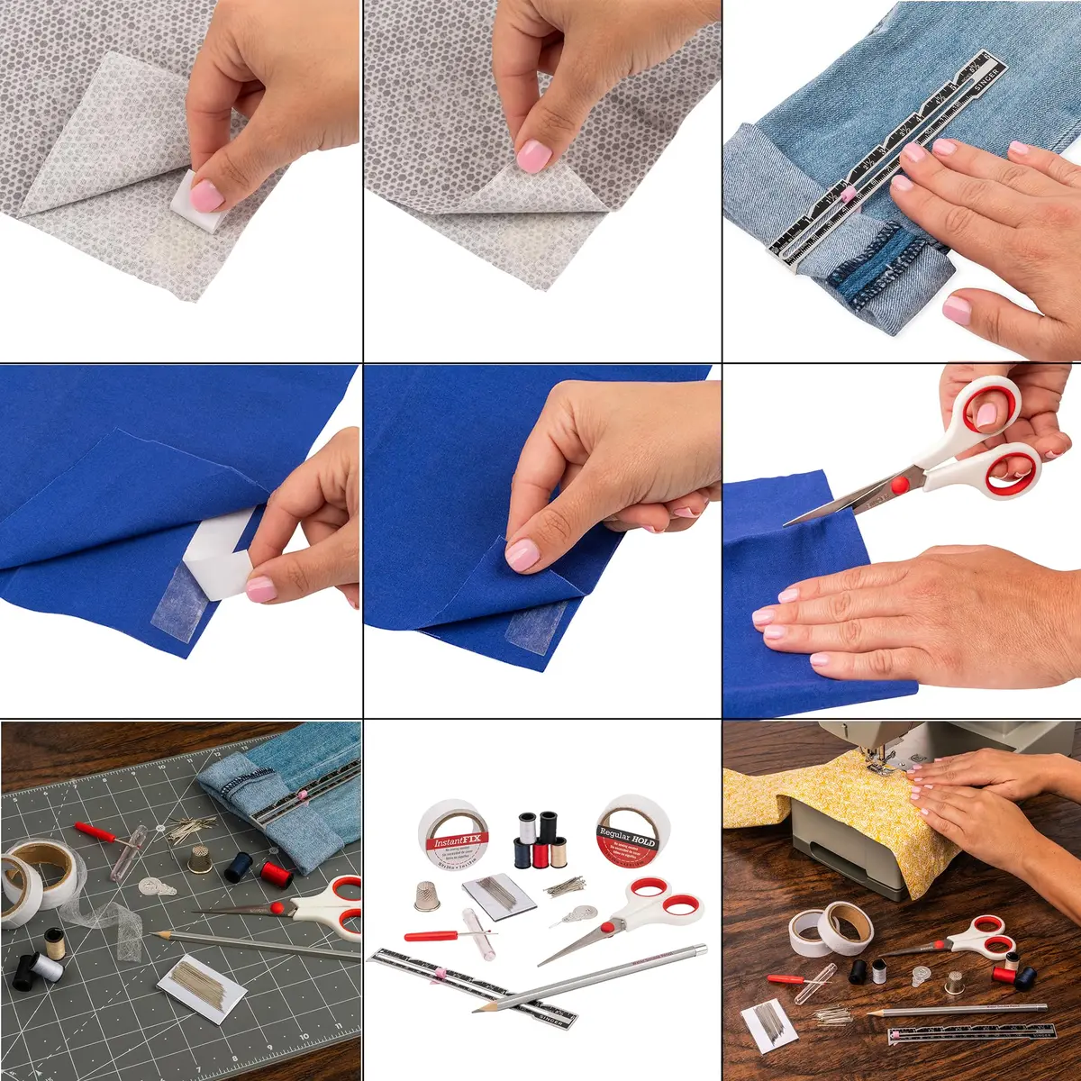SINGER Hemming Kit with Storage Pouch – 92-piece sewing set for hemming and mending, includes hem tape, scissors, needles, pins, and marking pencil - view 4