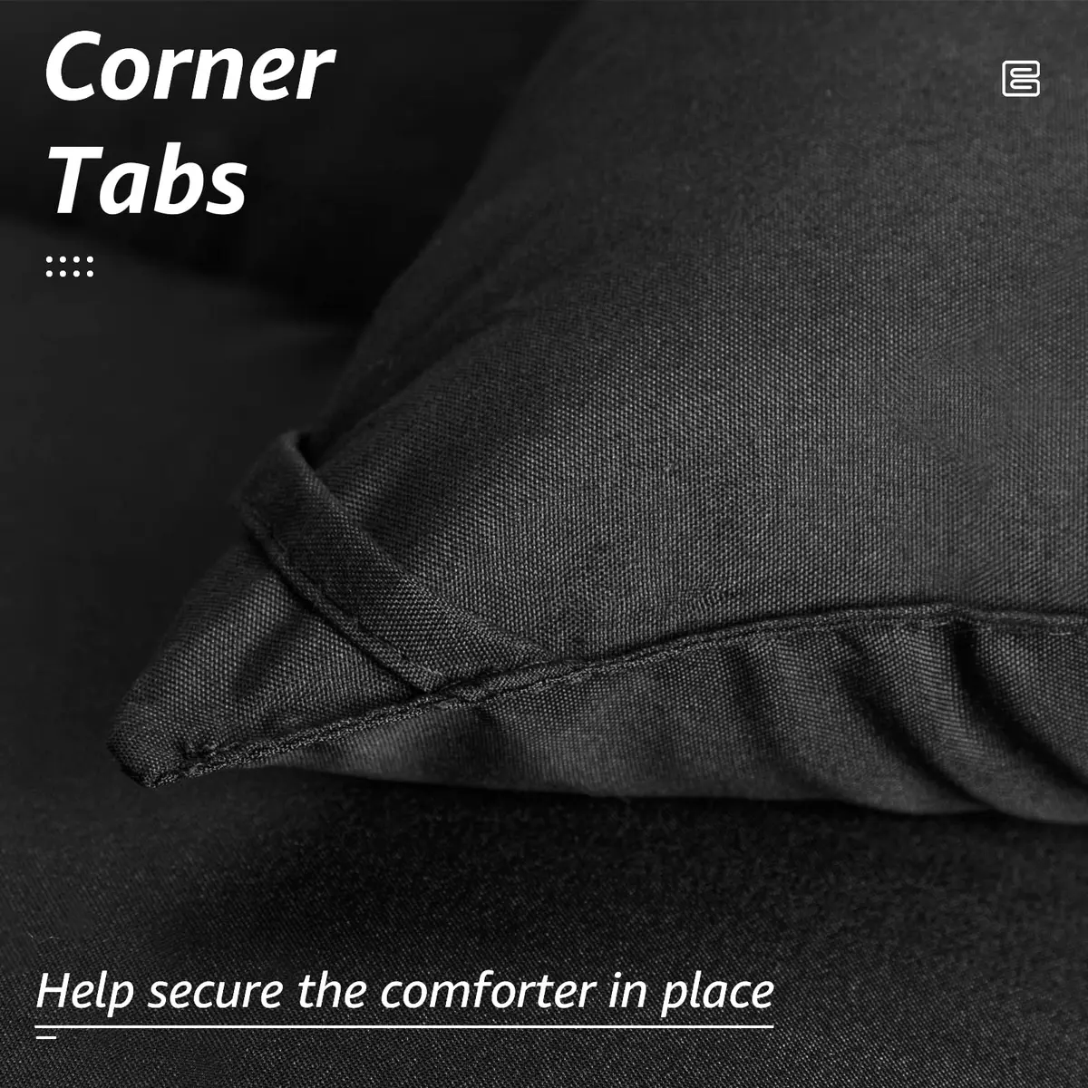 HYLEORY All Season California King Size Bed Comforter - Cooling Down Alternative Quilted Duvet Insert with Corner Tabs - Winter Warm - Machine Washable - Grey, 96 x 104 Inch - view 4