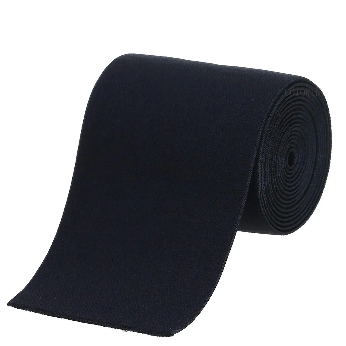 COTOWIN 3-inch Black Plush Elastic | Soft Comfortable Sewing Elastic for Waistbands - main product image