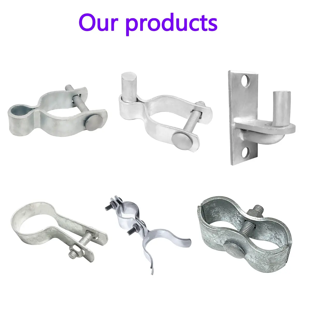 Aiwaiufu 10 Pcs 2-3/8" Galvanized Steel Fence Tension Bands | Rust-Resistant Chain Link Fixings for Gates & Posts - view 8