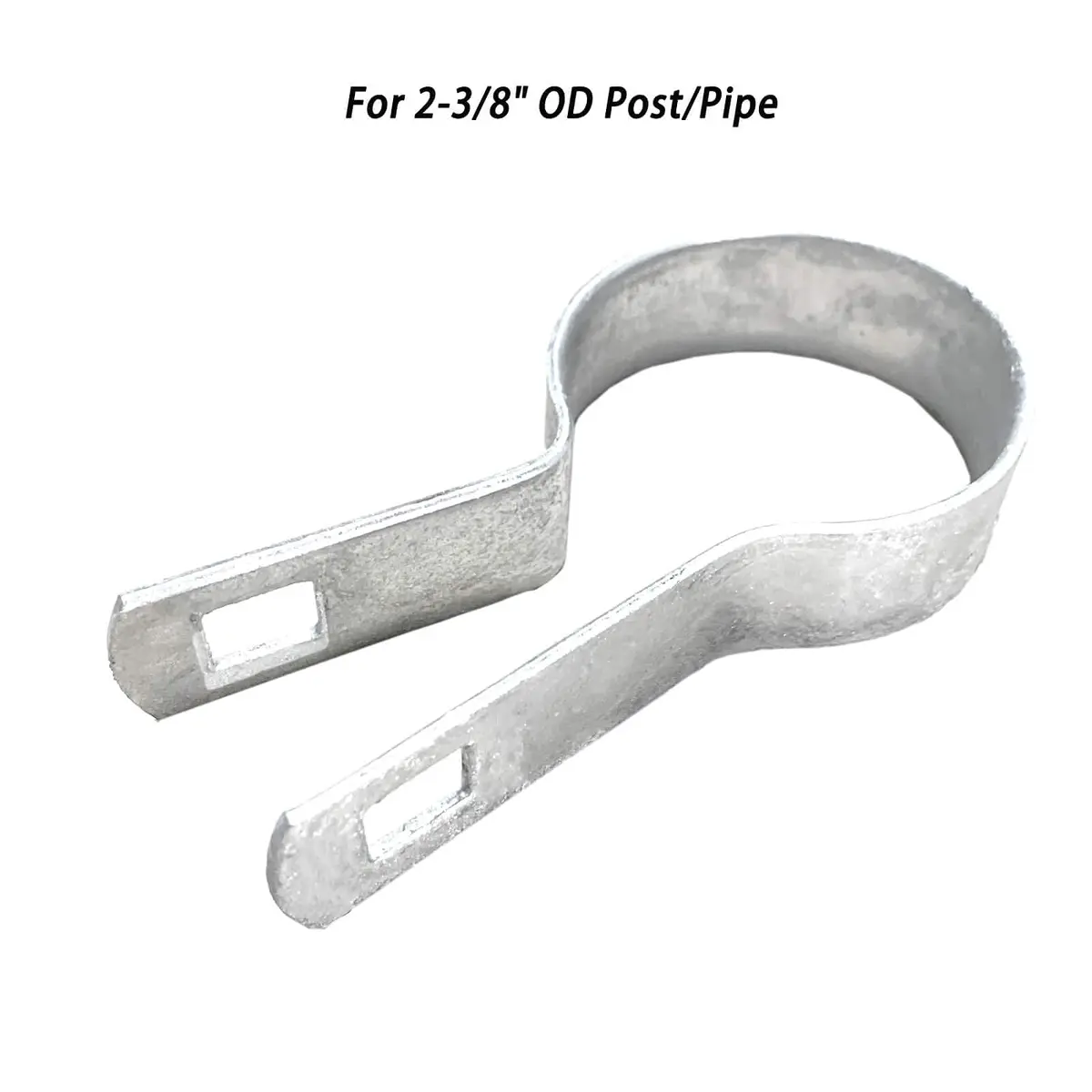 Aiwaiufu 10 Pcs 2-3/8" Galvanized Steel Fence Tension Bands | Rust-Resistant Chain Link Fixings for Gates & Posts - view 4