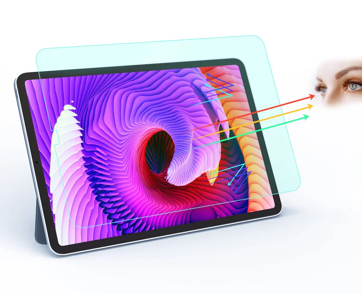 ZOEGAA Anti Blue Light Screen Protector for iPad Air 5th/4th & Pro 11 (2022-2018) | Eye & UV Protection (120c) - main product image