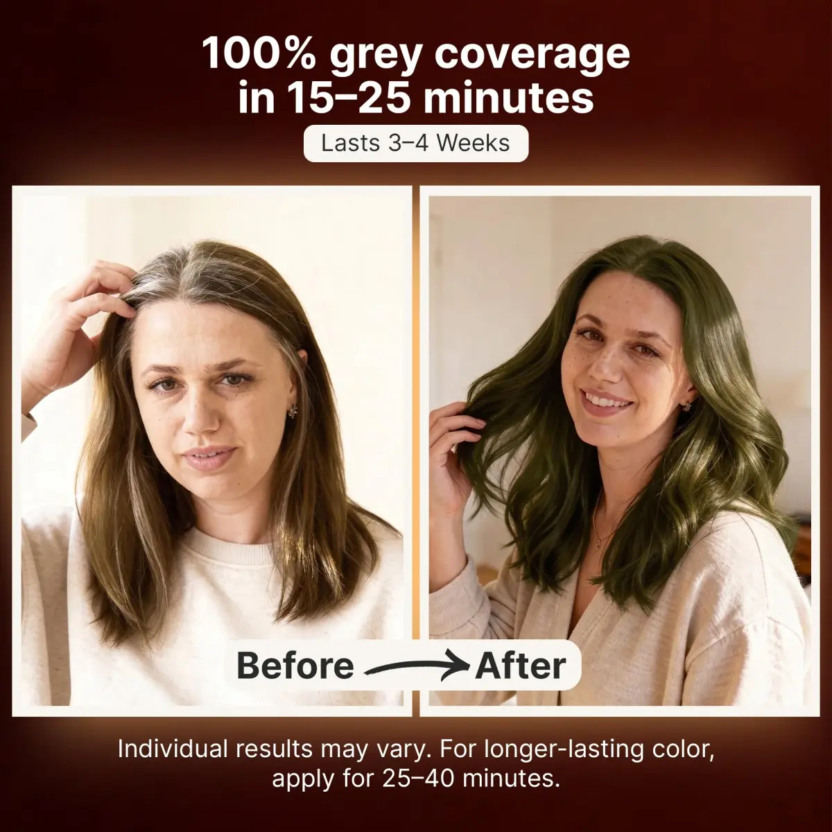 Herbishh Linen Hair Dye Shampoo 500ml | Ammonia-Free Gray Coverage & Conditioning Set - view 4