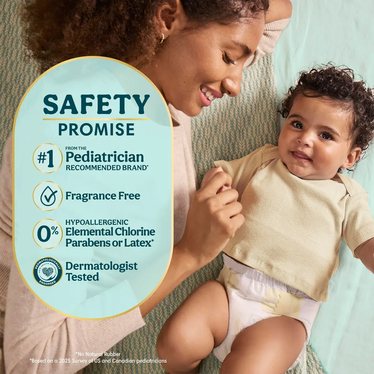 Pampers Swaddlers Diapers Size 3 (7-13 kg / 16-28 lbs) | Hypoallergenic & Fragrance-Free for Sensitive Skin - view 2