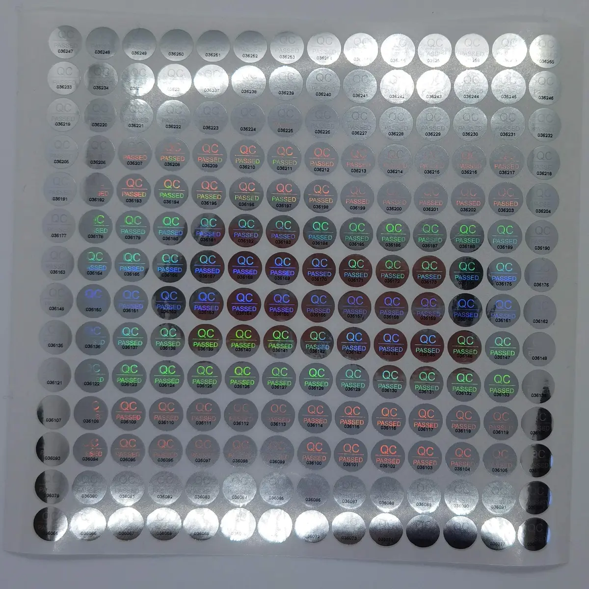 TLK&FBB Tamper Proof Labels 1100pcs | High Security Silver Hologram Stickers 1cm - view 7