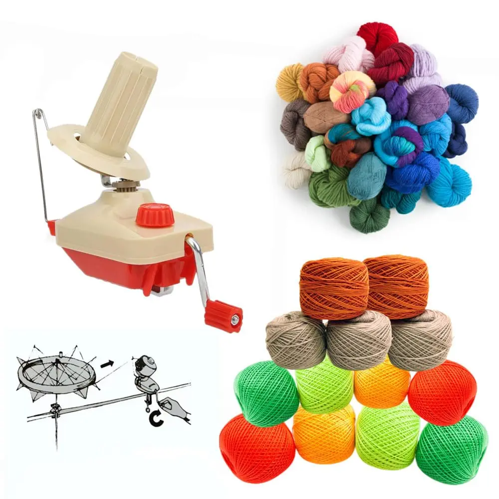 Knewmart Yarn Winder & Pom Pom Maker Set | Neat Yarn Balls & Fluffy Pompoms (26) - view 7