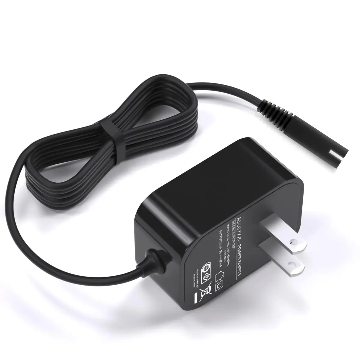 vhbw 3V Charger for Waterpik WP360 WP450 WP462 Cordless Water Flosser | 1.8M Cord, 100-240V Input - main product image