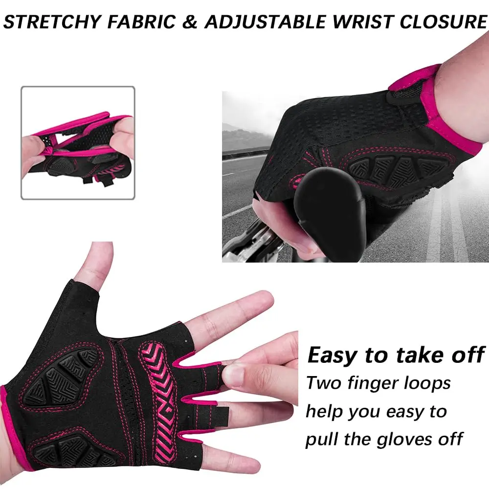 MOREOK Half Finger Cycling Gloves with 5MM Gel Pad | Breathable & Sweat-Wicking for Men & Women - view 4