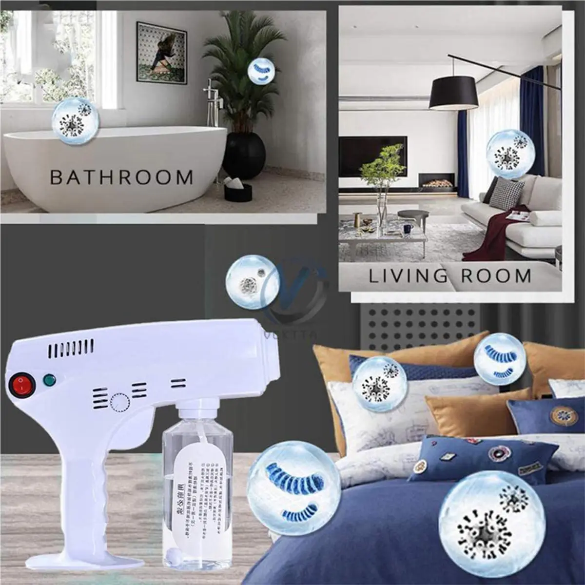 ELQ Nano Hair Steamer Gun Hair Care Hydration Sprayer 260ML | Nano Mist & Disinfection - view 6