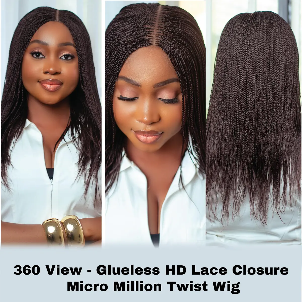 Wow Braids Twisted Wigs 12 Inch Micro Twist Synthetic Wig for Black Women - view 5
