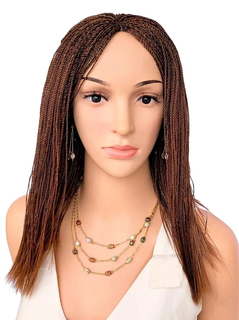 Wow Braids Twisted Wigs 12 Inch Color 30 | Micro Million Twist Synthetic Wig for Black Women - main product image
