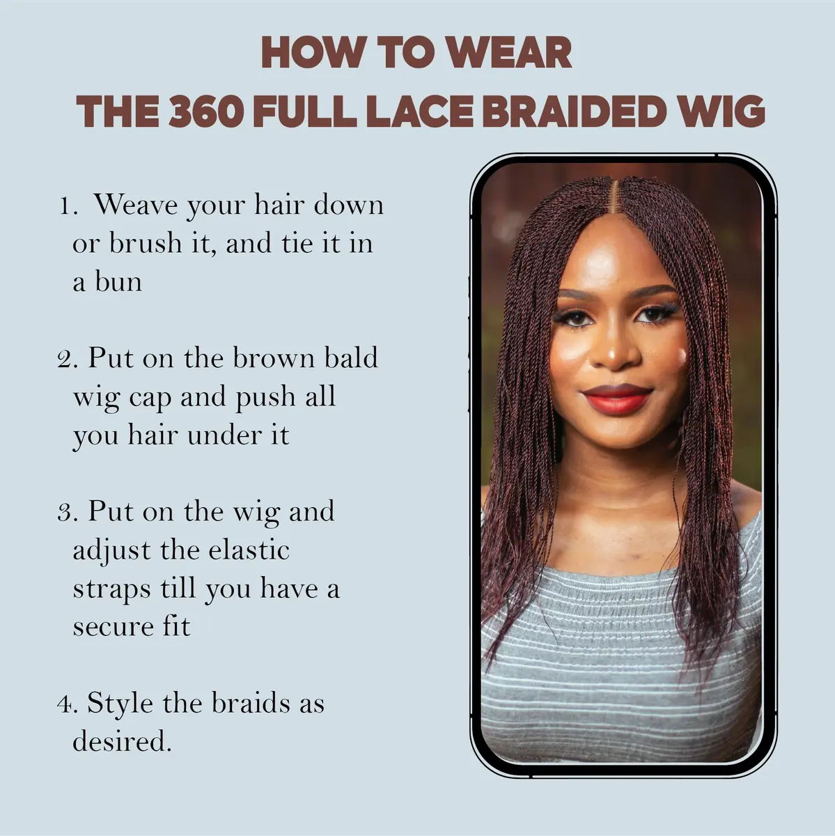 Wow Braids Micro Twist Wigs, 12 Inch Synthetic Braided Wig for Black Women | Natural Look & Easy Style - view 7