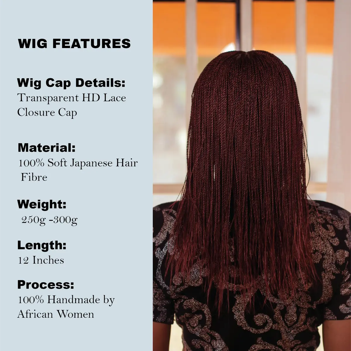 Wow Braids Twisted Wigs, Micro Million Twist Wig - Color 35 - 12 Inches | Realistic Synthetic Braids for Black Women - view 4
