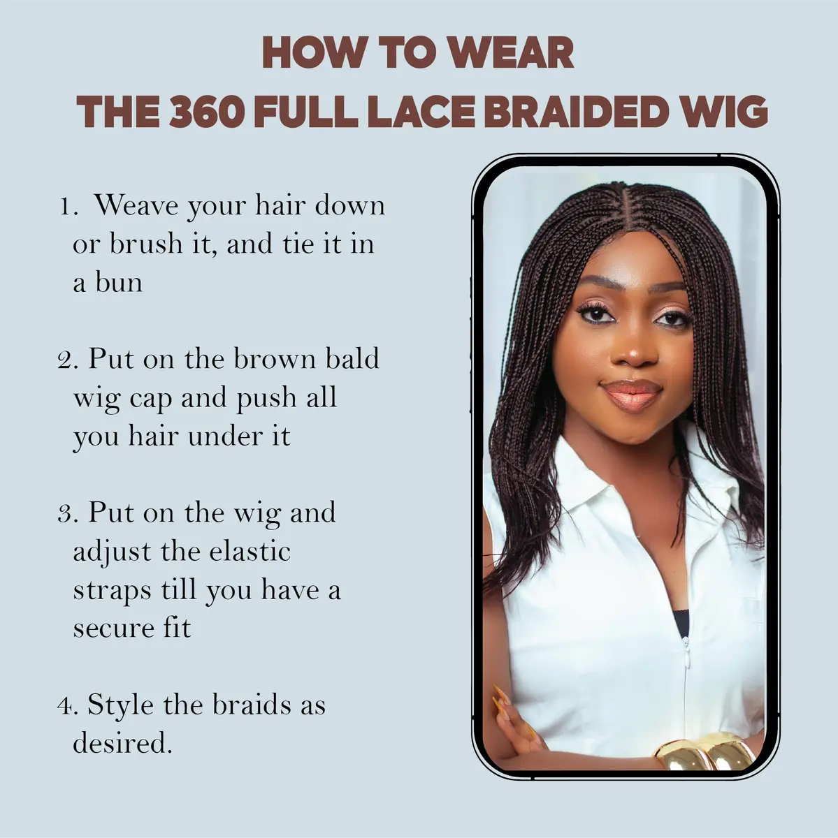 Wow Braids Micro Box Braid Wig 12 Inch Color 33 | Natural Realistic Look (70-120 chars) - view 7