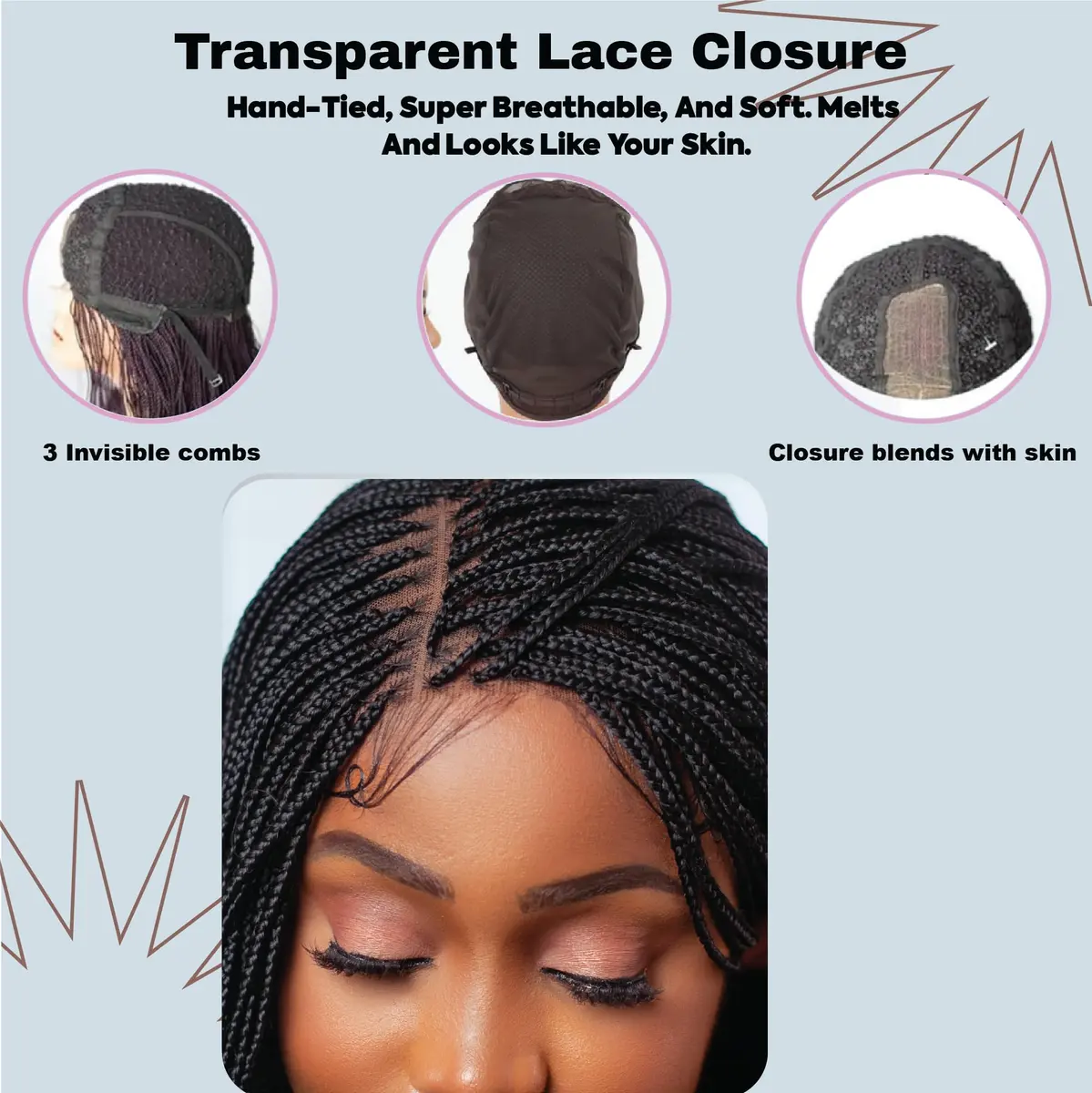 Wow Braids Micro Box Braid Wig 12 Inch Color 33 | Natural Realistic Look (70-120 chars) - view 3