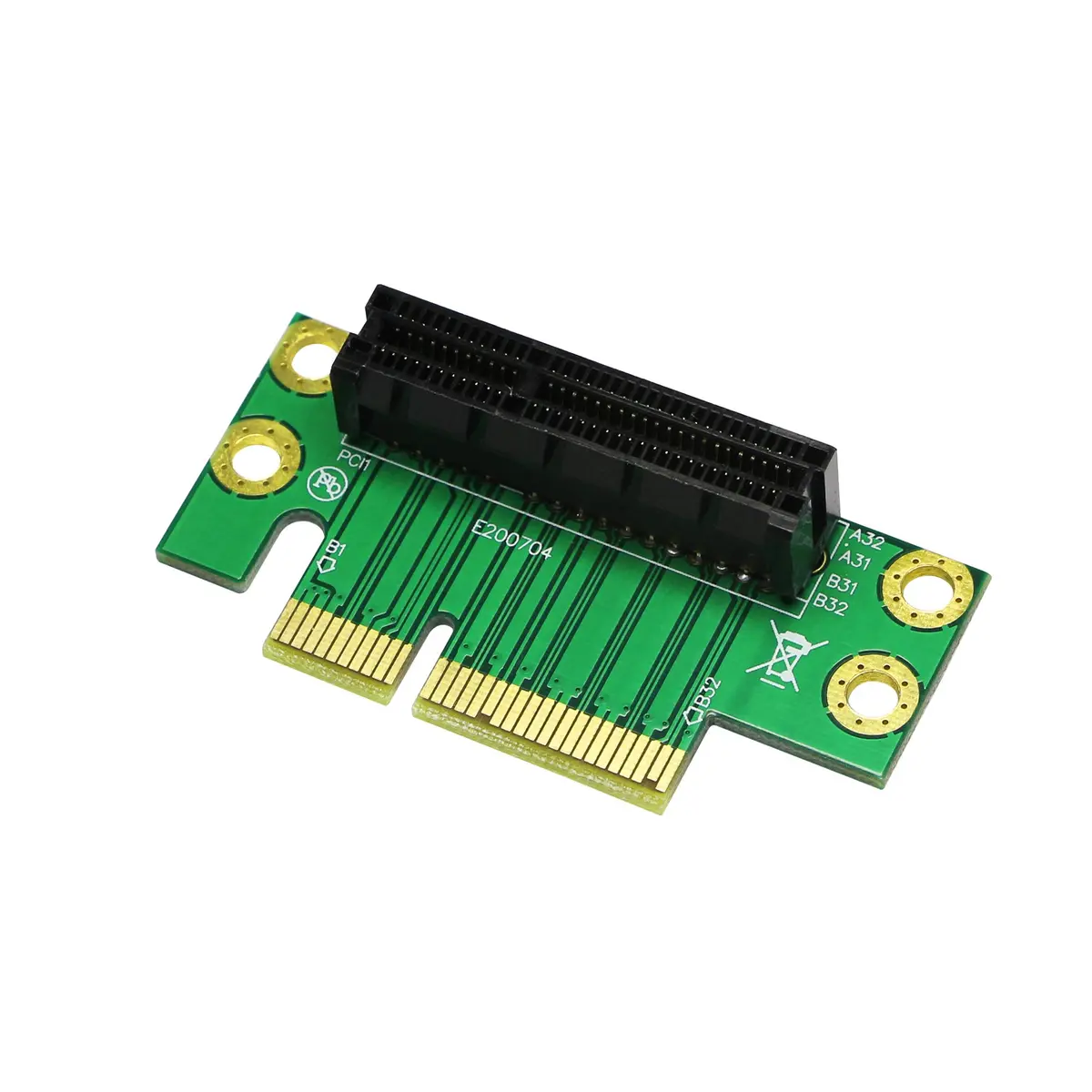 SinLoon PCI-Express 4X Riser Card 90-Degree Adapter for 1U Small Computer & Server Case | High-Frequency, Space-Saving - main product image
