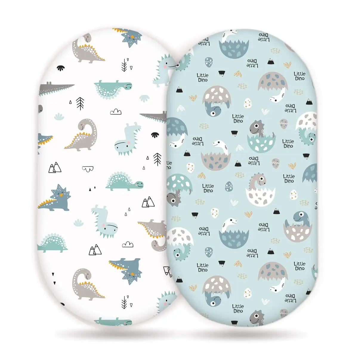 GRSSDER Fitted Bassinet Sheet Set 2 Pack | Ultra Soft Jersey Knit for Baby Cradle & Moses Basket - main product image