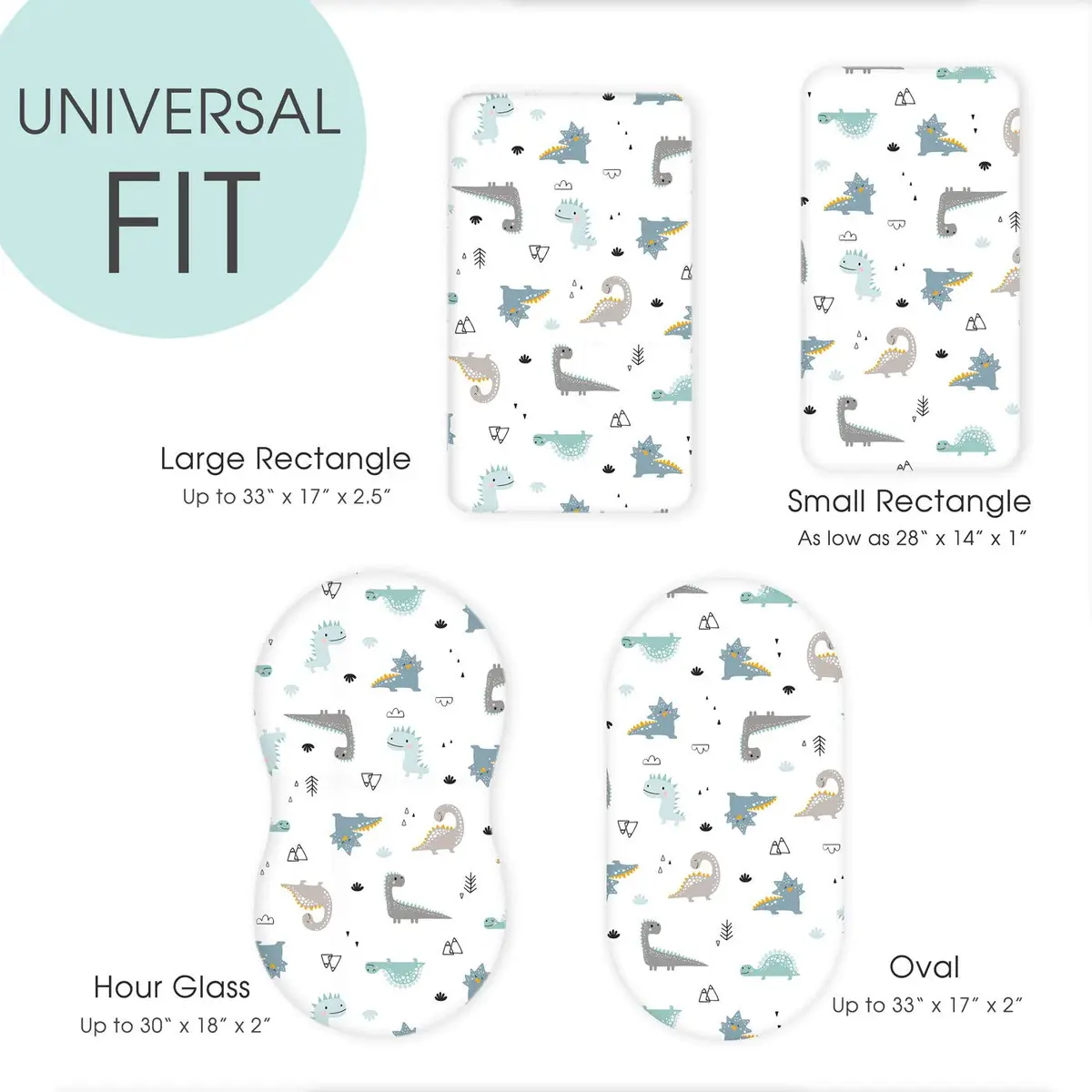 GRSSDER Fitted Bassinet Sheet Set 2 Pack | Ultra Soft Jersey Knit for Baby Cradle & Moses Basket - view 5