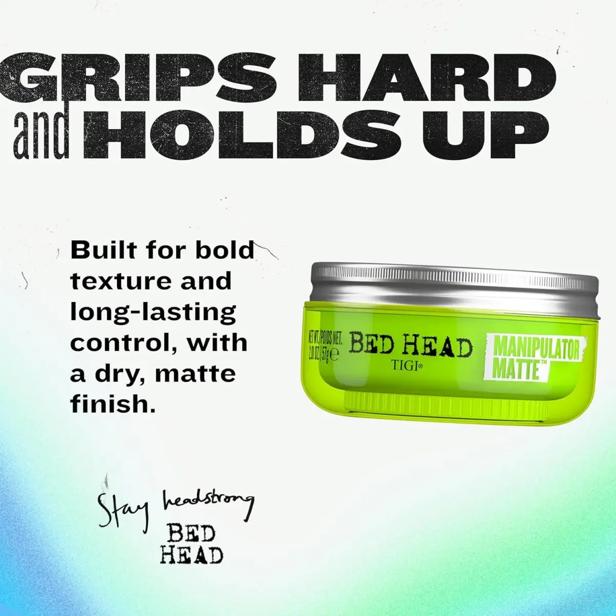 TIGI Bed Head Manipulator Matte Hair Wax Paste 57g (2.01 oz) | Strong Hold Matte Finish - view 2