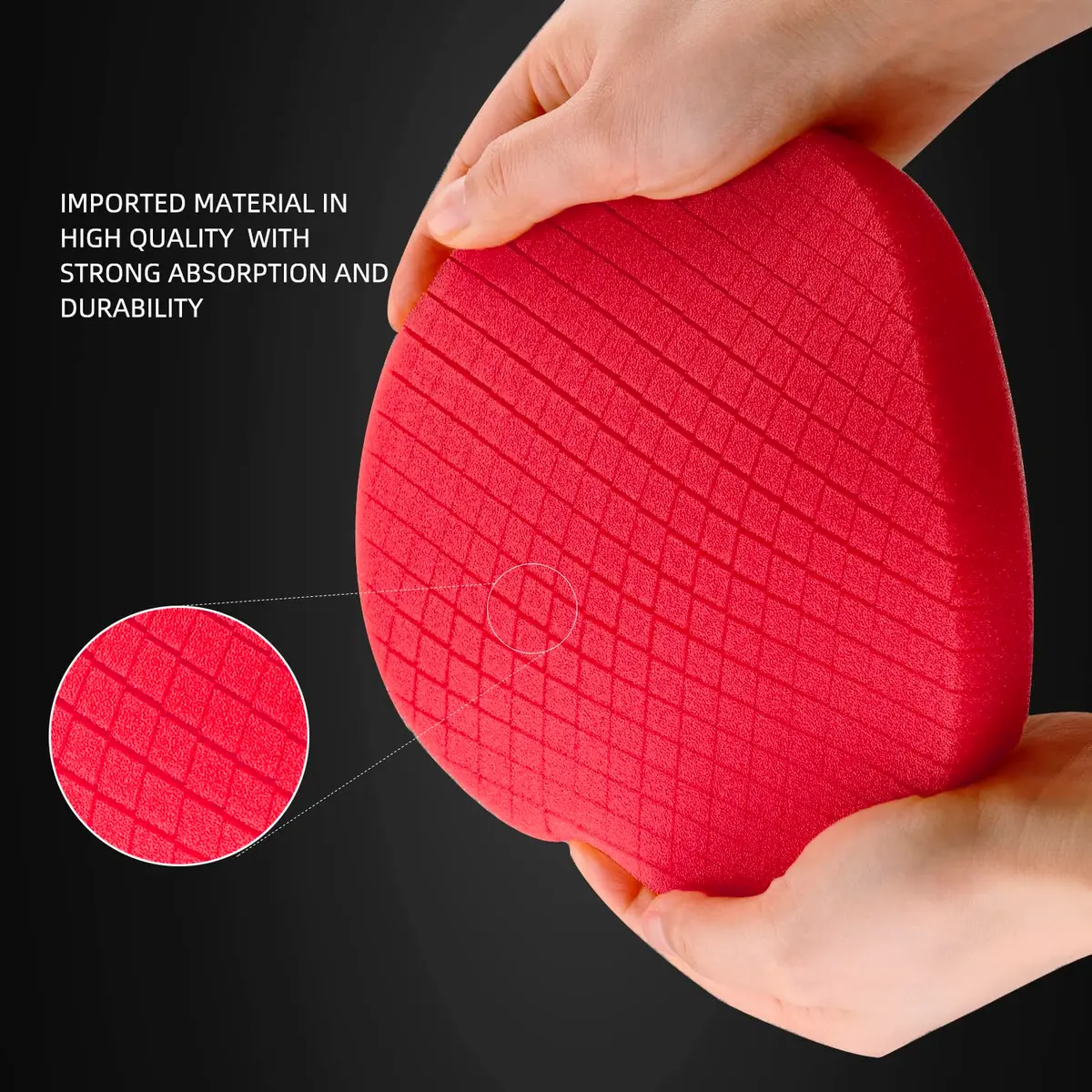 SPTA Red T10 Ultra-Fine Finishing Polishing Pad 6.5 Inch (165mm) | Swirl-Free Gloss Finish - view 4