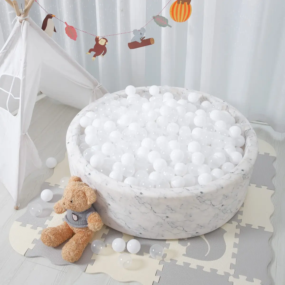 STARBOLO Recreation Ball Set 100 pcs | Phthalate & BPA Free, Crush Proof, for Toddlers & Kids, 5.5cm Diameter - view 8